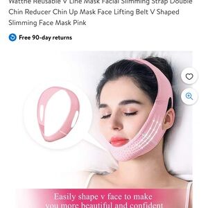 Pink Facial Slimming V Line Mask